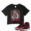 TeeVivo Crop Top Match Air Jordan 1 High OG Satin Bred Awake – Air Jordan 1 Crop Top, AJ1 Crop Top