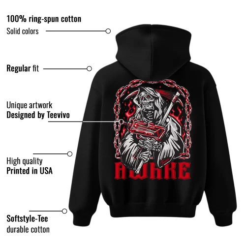 TeeVivo Hoodie Match Air Jordan 1 High OG Satin Bred Awake – Air Jordan 1 Hoodie, AJ1 Hoodie
