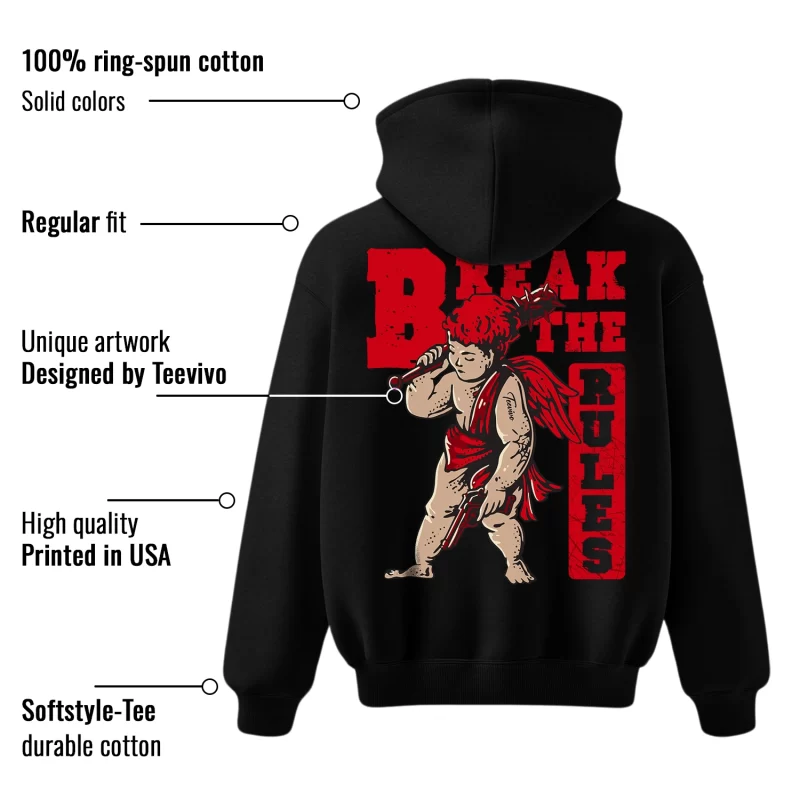 TeeVivo Hoodie Match Air Jordan 1 High OG Satin Bred Break the rules – Air Jordan 1 Hoodie, AJ1 Hoodie