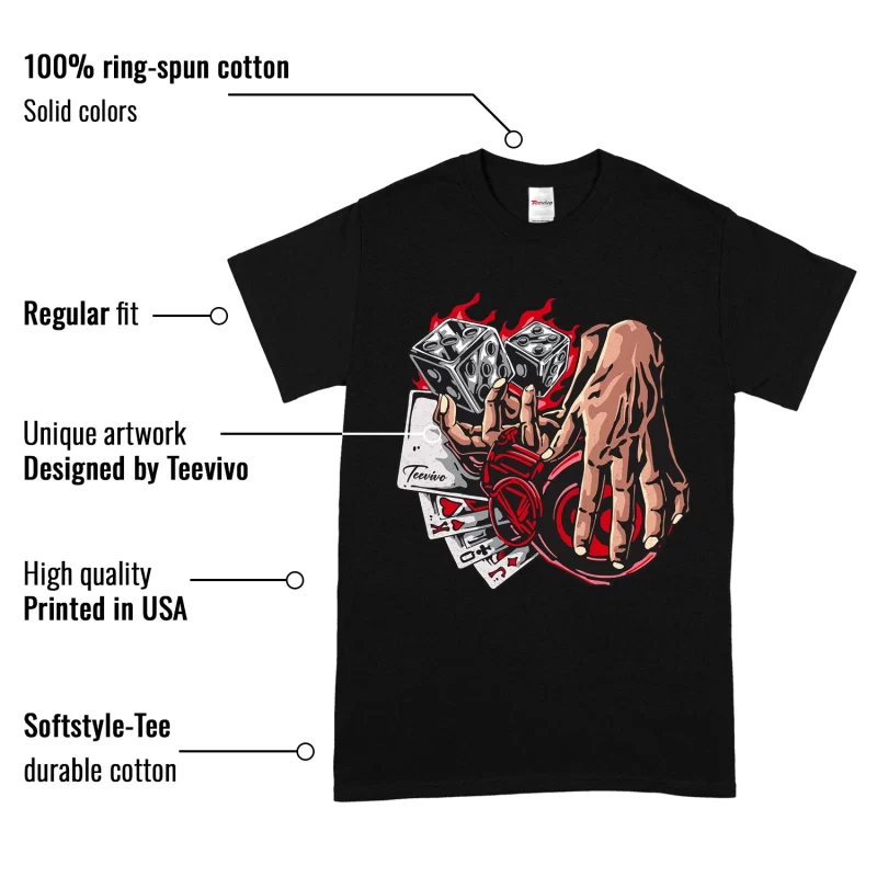 TeeVivo T-Shirt Match Air Jordan 1 High OG Satin Bred Gambling – Air Jordan 1 Shirt, AJ1 Shirt