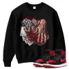 TeeVivo Sweatshirt Match Air Jordan 1 High OG Satin Bred Gambling – Air Jordan 1 Sweatshirt, AJ1 Sweatshirt