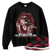 TeeVivo Sweatshirt Match Air Jordan 1 High OG Satin Bred God Daaamn – Air Jordan 1 Sweatshirt, AJ1 Sweatshirt