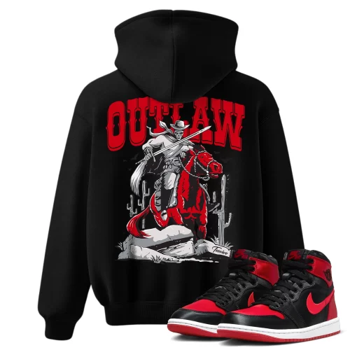 TeeVivo Hoodie Match Air Jordan 1 High OG Satin Bred Outlaw – Air Jordan 1 Hoodie, AJ1 Hoodie