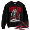 TeeVivo Sweatshirt Match Air Jordan 1 High OG Satin Bred Outlaw – Air Jordan 1 Sweatshirt, AJ1 Sweatshirt