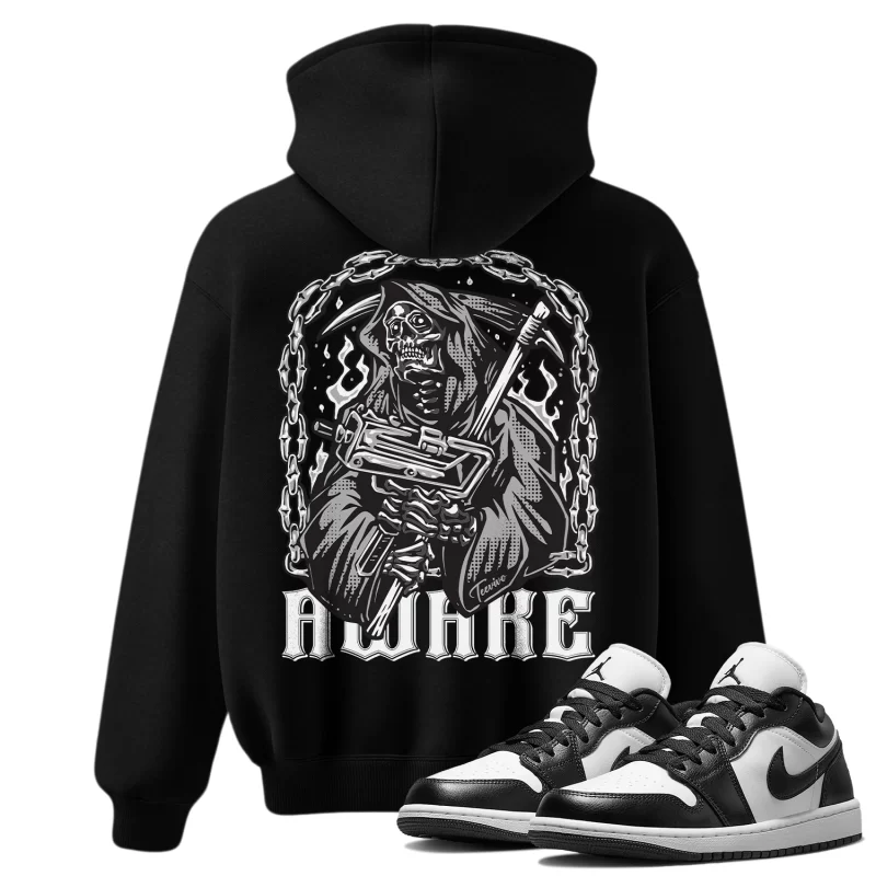 TeeVivo Hoodie Match Air Jordan 1 Low Panda Awake – Air Jordan 1 Hoodie, AJ1 Hoodie