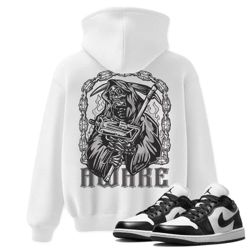 TeeVivo Hoodie Match Air Jordan 1 Low Panda Awake – Air Jordan 1 Hoodie, AJ1 Hoodie