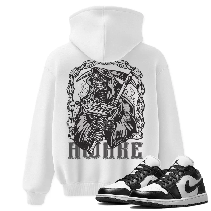 TeeVivo Hoodie Match Air Jordan 1 Low Panda Awake – Air Jordan 1 Hoodie, AJ1 Hoodie