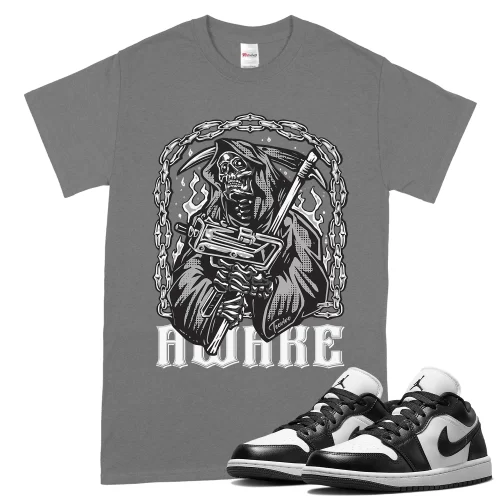 TeeVivo T-Shirt Match Air Jordan 1 Low Panda Awake – Air Jordan 1 Shirt, AJ1 Shirt