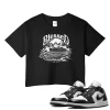 TeeVivo Crop Top Match Air Jordan 1 Low Panda Blessed – Air Jordan 1 Crop Top, AJ1 Crop Top