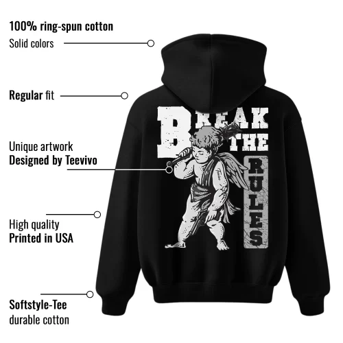 TeeVivo Hoodie Match Air Jordan 1 Low Panda Break the rules – Air Jordan 1 Hoodie, AJ1 Hoodie