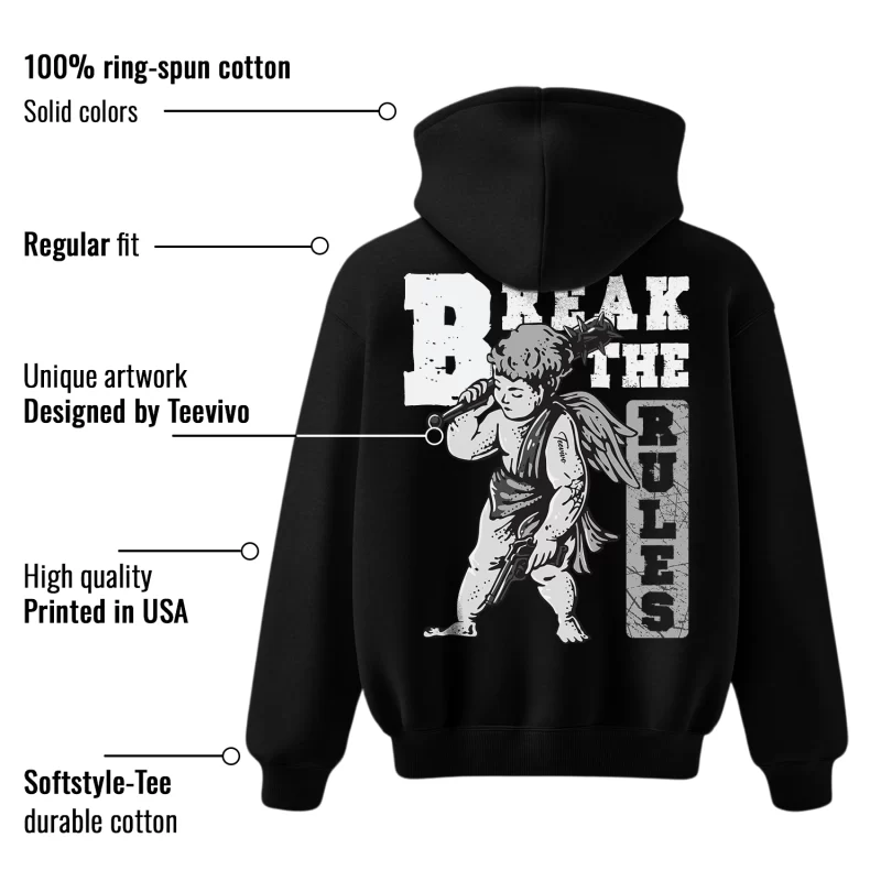 TeeVivo Hoodie Match Air Jordan 1 Low Panda Break the rules – Air Jordan 1 Hoodie, AJ1 Hoodie