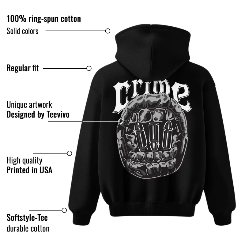 TeeVivo Hoodie Match Air Jordan 1 Low Panda Crime – Air Jordan 1 Hoodie, AJ1 Hoodie