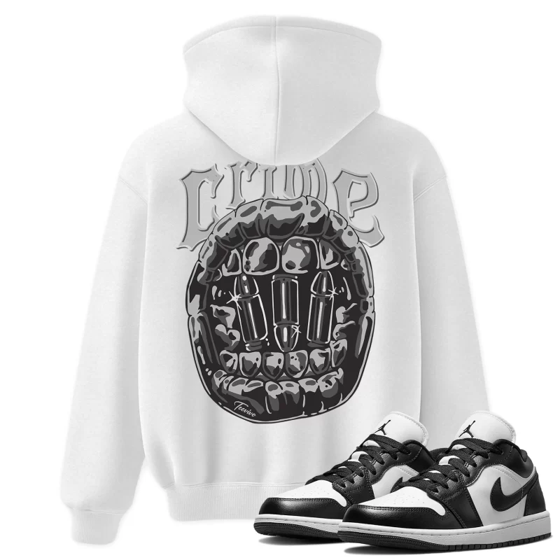 TeeVivo Hoodie Match Air Jordan 1 Low Panda Crime – Air Jordan 1 Hoodie, AJ1 Hoodie