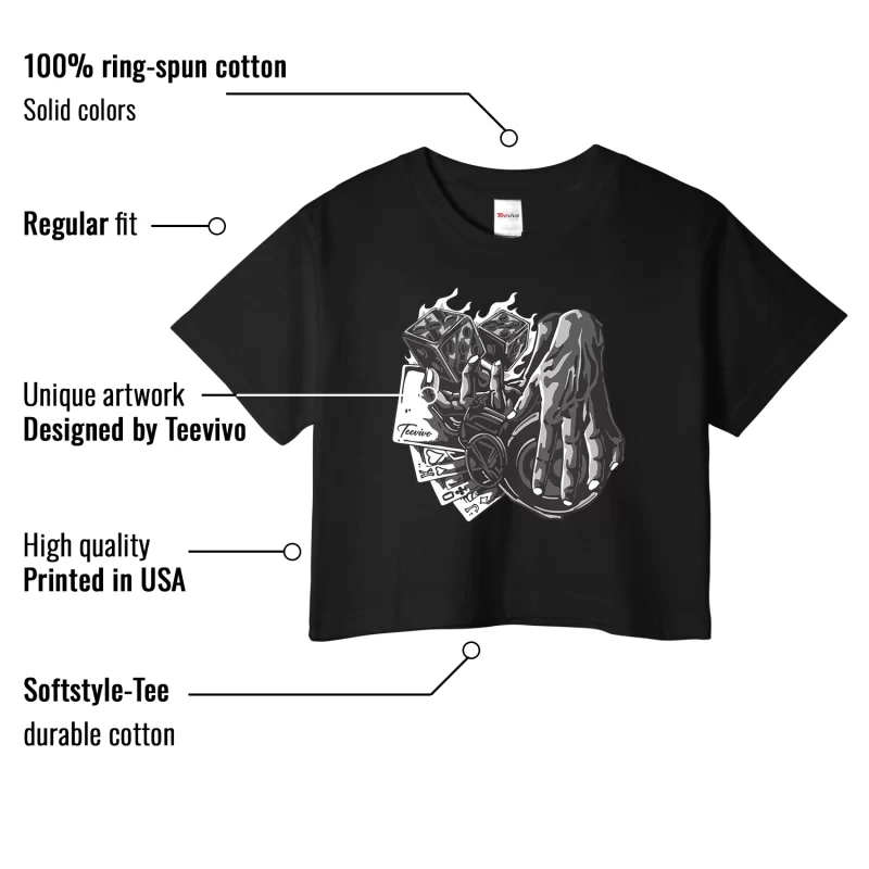 TeeVivo Crop Top Match Air Jordan 1 Low Panda Gambling – Air Jordan 1 Crop Top, AJ1 Crop Top