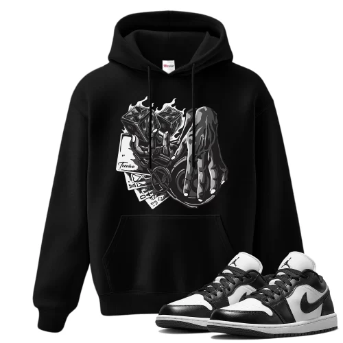 TeeVivo Hoodie Match Air Jordan 1 Low Panda Gambling – Air Jordan 1 Hoodie, AJ1 Hoodie