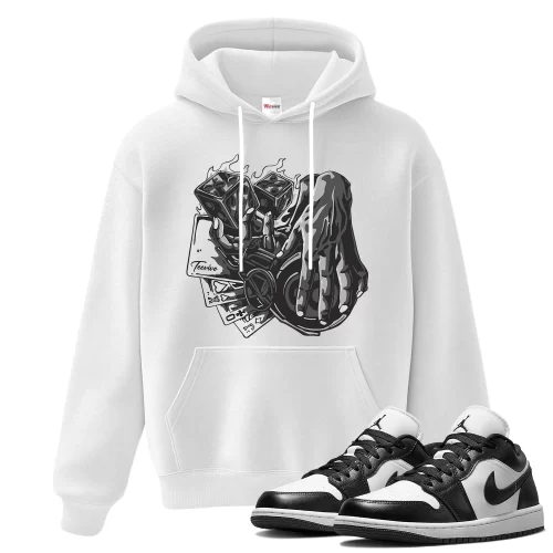 TeeVivo Hoodie Match Air Jordan 1 Low Panda Gambling – Air Jordan 1 Hoodie, AJ1 Hoodie