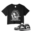 TeeVivo Crop Top Match Air Jordan 1 Low Panda God Daaamn – Air Jordan 1 Crop Top, AJ1 Crop Top