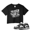TeeVivo Crop Top Match Air Jordan 1 Low Panda Heaven vibes – Air Jordan 1 Crop Top, AJ1 Crop Top