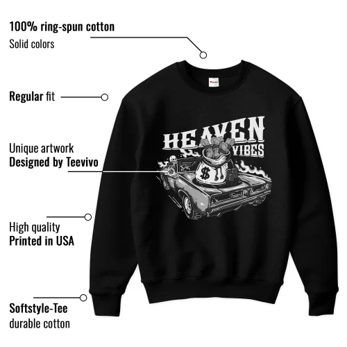 TeeVivo Sweatshirt Match Air Jordan 1 Low Panda Heaven vibes – Air Jordan 1 Sweatshirt, AJ1 Sweatshirt