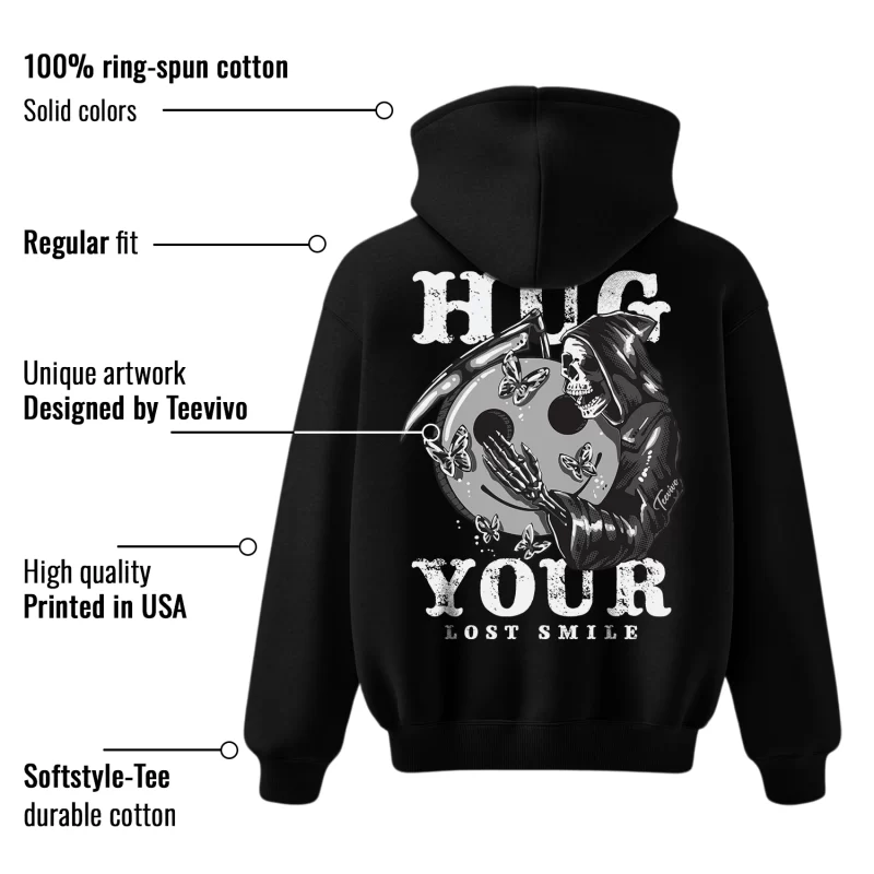 TeeVivo Hoodie Match Air Jordan 1 Low Panda Hug your lost smile – Air Jordan 1 Hoodie, AJ1 Hoodie