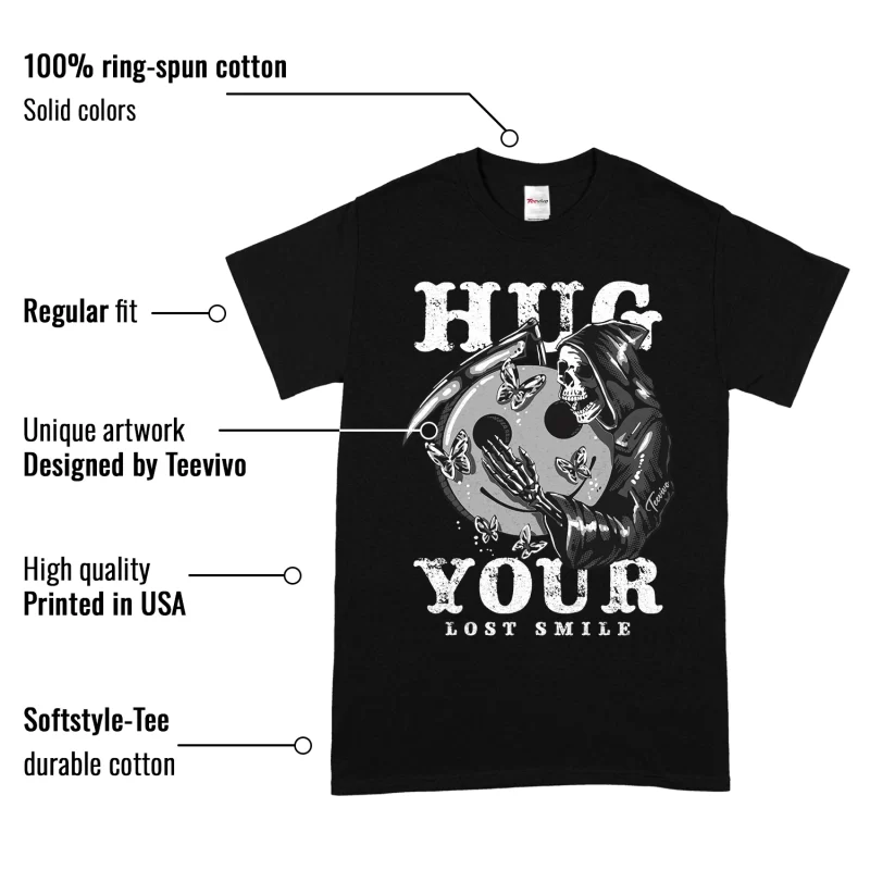 TeeVivo T-Shirt Match Air Jordan 1 Low Panda Hug your lost smile – Air Jordan 1 Shirt, AJ1 Shirt