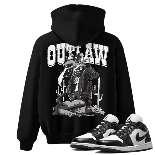 TeeVivo Hoodie Match Air Jordan 1 Low Panda Outlaw – Air Jordan 1 Hoodie, AJ1 Hoodie
