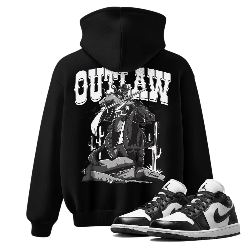 TeeVivo Hoodie Match Air Jordan 1 Low Panda Outlaw – Air Jordan 1 Hoodie, AJ1 Hoodie