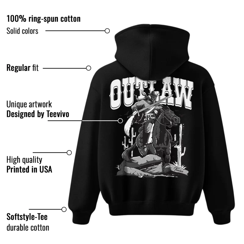 TeeVivo Hoodie Match Air Jordan 1 Low Panda Outlaw – Air Jordan 1 Hoodie, AJ1 Hoodie