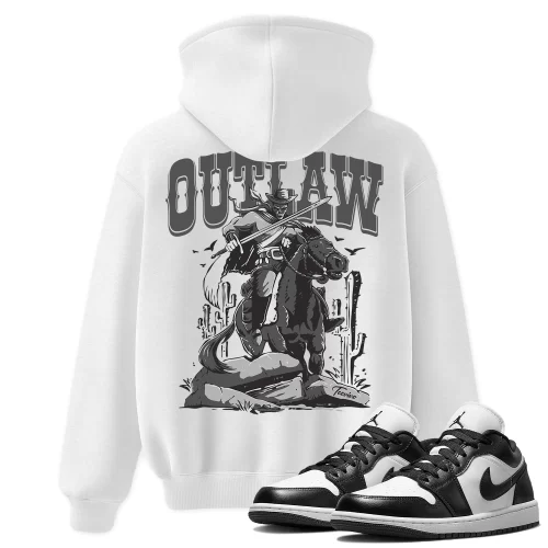 TeeVivo Hoodie Match Air Jordan 1 Low Panda Outlaw – Air Jordan 1 Hoodie, AJ1 Hoodie