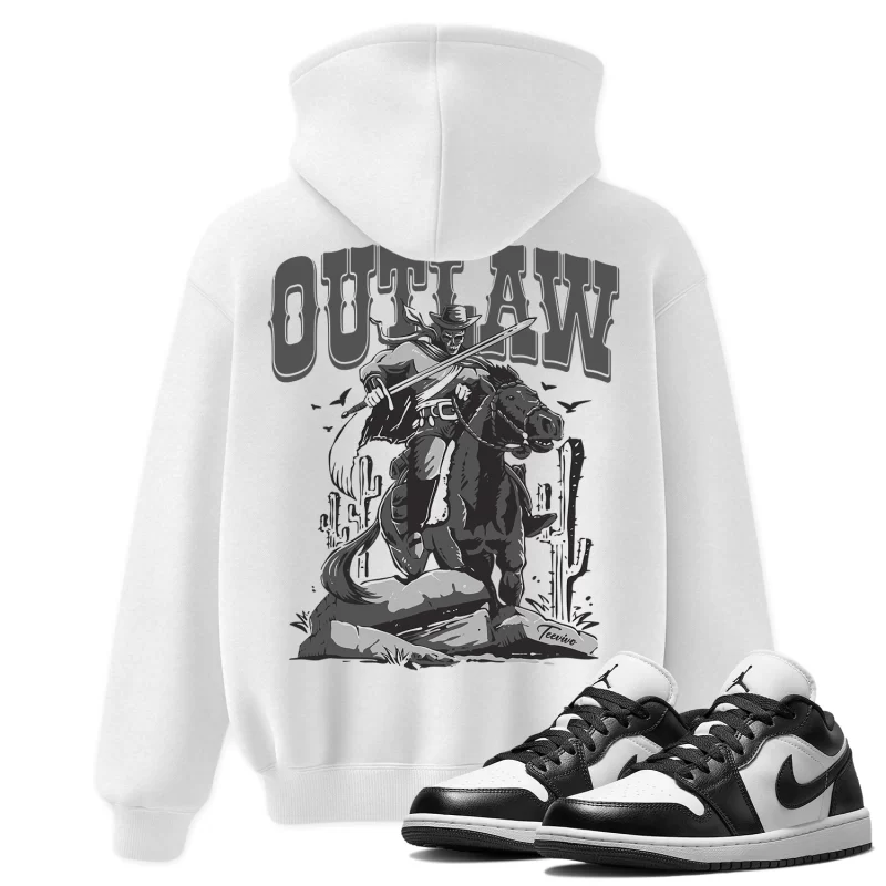TeeVivo Hoodie Match Air Jordan 1 Low Panda Outlaw – Air Jordan 1 Hoodie, AJ1 Hoodie