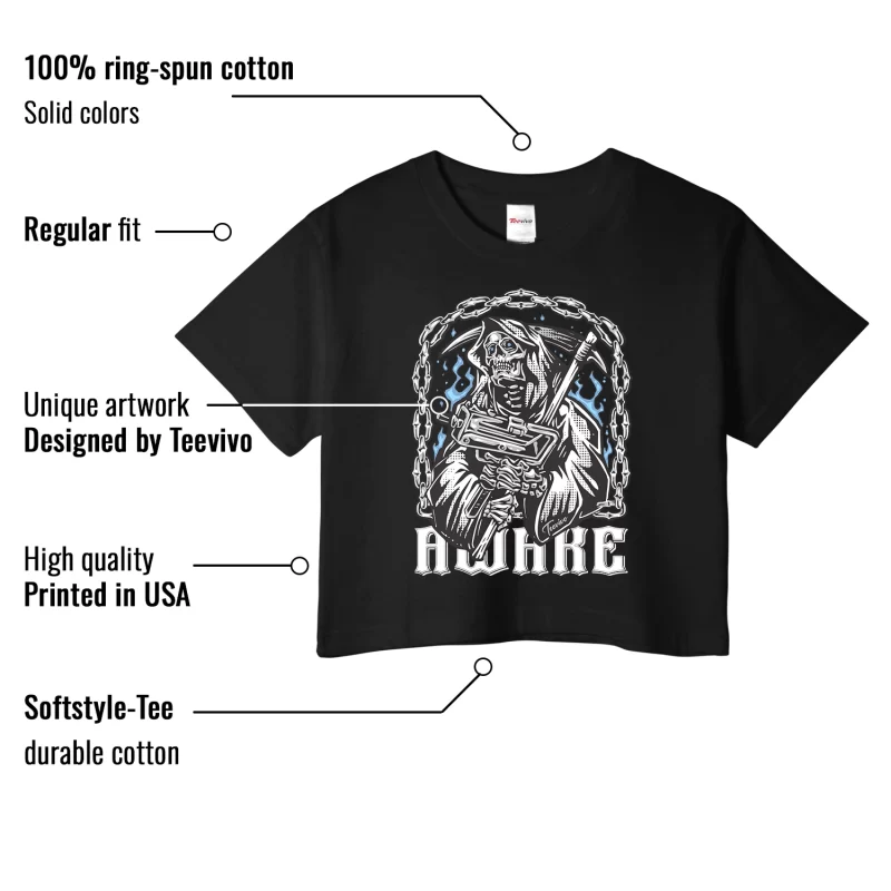TeeVivo Crop Top Match Air Jordan 1 Low SE Concord Awake – Air Jordan 1 Crop Top, AJ1 Crop Top