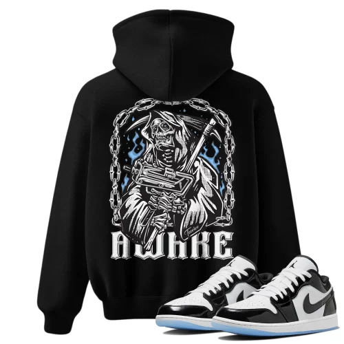 TeeVivo Hoodie Match Air Jordan 1 Low SE Concord Awake – Air Jordan 1 Hoodie, AJ1 Hoodie
