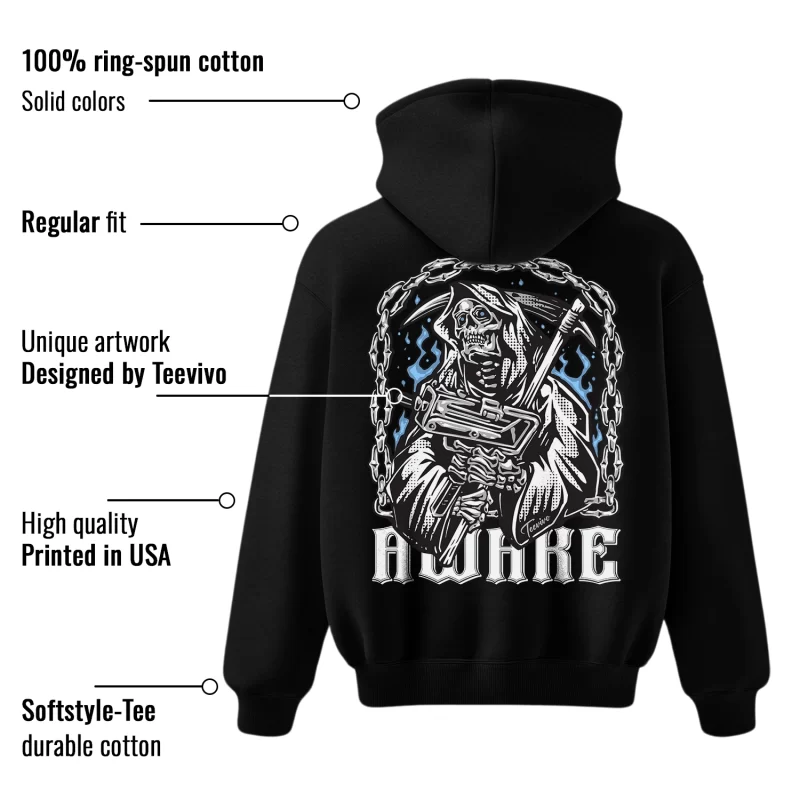 TeeVivo Hoodie Match Air Jordan 1 Low SE Concord Awake – Air Jordan 1 Hoodie, AJ1 Hoodie