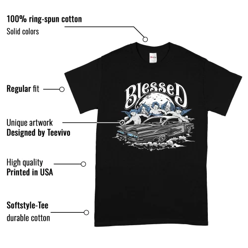 TeeVivo T-Shirt Match Air Jordan 1 Low SE Concord Blessed – Air Jordan 1 Shirt, AJ1 Shirt