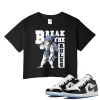 TeeVivo Crop Top Match Air Jordan 1 Low SE Concord Break the rules – Air Jordan 1 Crop Top, AJ1 Crop Top
