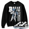 TeeVivo Sweatshirt Match Air Jordan 1 Low SE Concord Break the rules – Air Jordan 1 Sweatshirt, AJ1 Sweatshirt