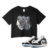 TeeVivo Crop Top Match Air Jordan 1 Low SE Concord Gambling – Air Jordan 1 Crop Top, AJ1 Crop Top