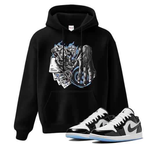 TeeVivo Hoodie Match Air Jordan 1 Low SE Concord Gambling – Air Jordan 1 Hoodie, AJ1 Hoodie