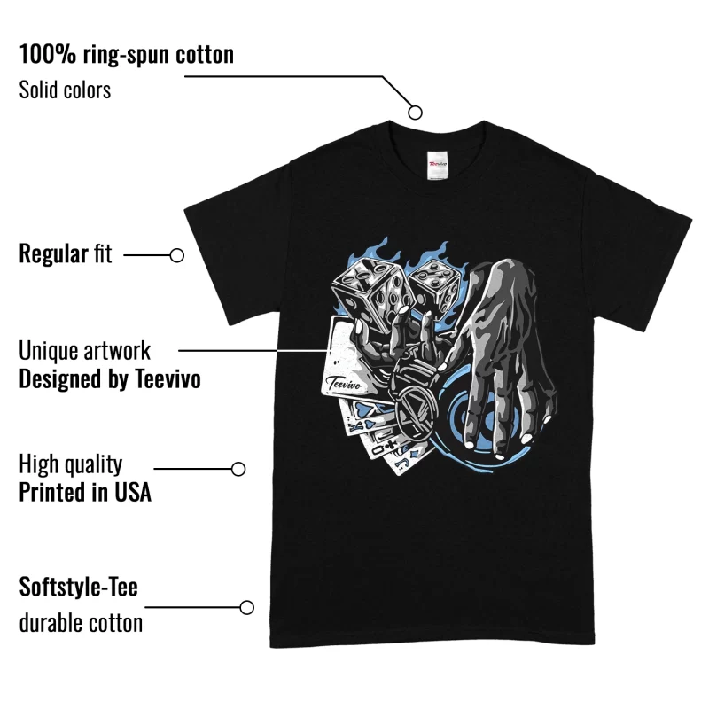 TeeVivo T-Shirt Match Air Jordan 1 Low SE Concord Gambling – Air Jordan 1 Shirt, AJ1 Shirt