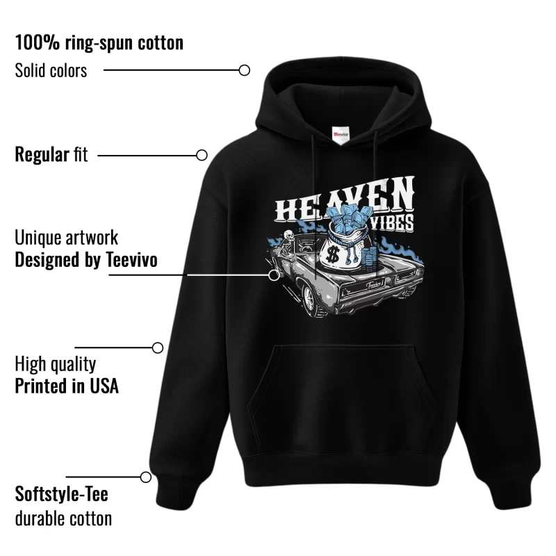 TeeVivo Hoodie Match Air Jordan 1 Low SE Concord Heaven vibes – Air Jordan 1 Hoodie, AJ1 Hoodie