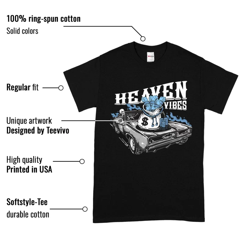TeeVivo T-Shirt Match Air Jordan 1 Low SE Concord Heaven vibes – Air Jordan 1 Shirt, AJ1 Shirt