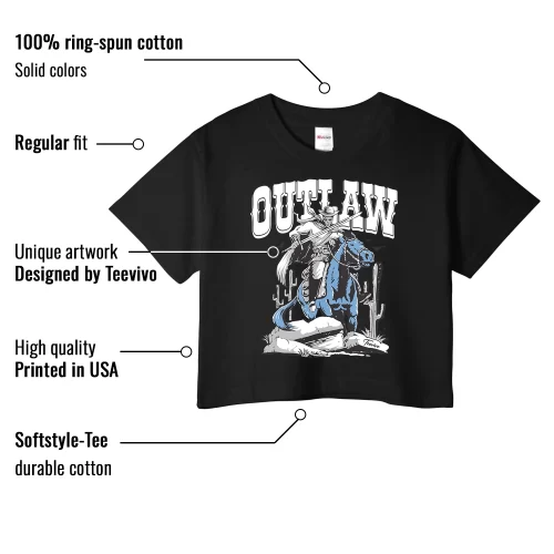 TeeVivo Crop Top Match Air Jordan 1 Low SE Concord Outlaw – Air Jordan 1 Crop Top, AJ1 Crop Top