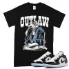 TeeVivo T-Shirt Match Air Jordan 1 Low SE Concord Outlaw – Air Jordan 1 Shirt, AJ1 Shirt
