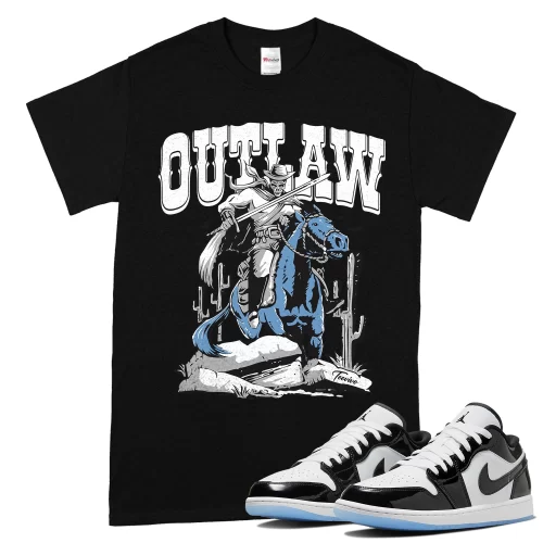 TeeVivo T-Shirt Match Air Jordan 1 Low SE Concord Outlaw – Air Jordan 1 Shirt, AJ1 Shirt
