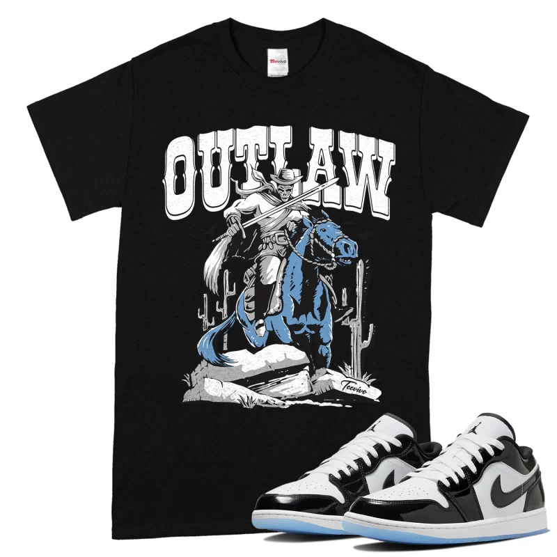 TeeVivo T-Shirt Match Air Jordan 1 Low SE Concord Outlaw – Air Jordan 1 Shirt, AJ1 Shirt