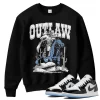 TeeVivo Sweatshirt Match Air Jordan 1 Low SE Concord Outlaw – Air Jordan 1 Sweatshirt, AJ1 Sweatshirt