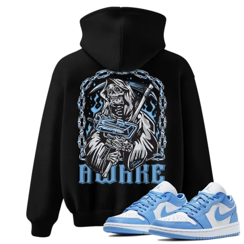 TeeVivo Hoodie Match Air Jordan 1 Low UNC Awake – Air Jordan 1 Hoodie, AJ1 Hoodie