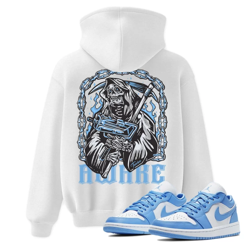TeeVivo Hoodie Match Air Jordan 1 Low UNC Awake – Air Jordan 1 Hoodie, AJ1 Hoodie