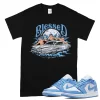 TeeVivo T-Shirt Match Air Jordan 1 Low UNC Blessed – Air Jordan 1 Shirt, AJ1 Shirt
