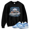 TeeVivo Sweatshirt Match Air Jordan 1 Low UNC Blessed – Air Jordan 1 Sweatshirt, AJ1 Sweatshirt